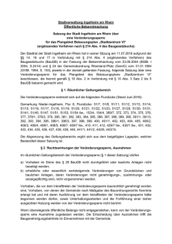 Stadtverwaltung Ingelheim am Rhein &Ouml;ffentliche Bekanntmachung