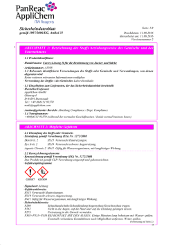Sicherheitsdatenblatt