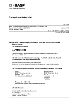Sicherheitsdatenblatt