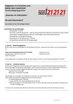 Wegweiser in 6 Schritten zum RHEIN