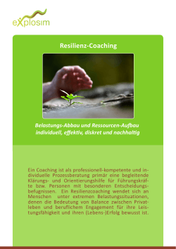 Resilienz-Coaching
