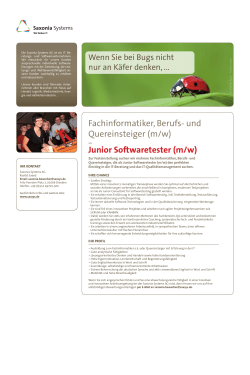 Saxonia Systems AG_Junior Softwaretester