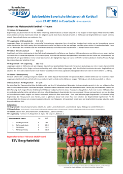 TSV Bergrheinfeld - Korbball in Bayern