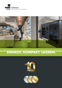 Produktbroschüre - Gollmann Kommissioniersysteme