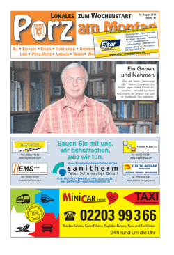 Ein Geben und Nehmen