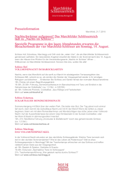 PDF - Marchfelder Schlösserreich