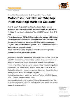 Presseinfo MX 2016 - MotoCross Gaildorf