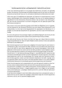 Versicherungsschutz bei Gastspielrecht