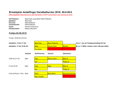 Helferliste - HC Andelfingen