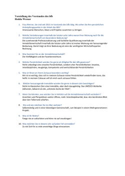 Interview mit Frau Werner