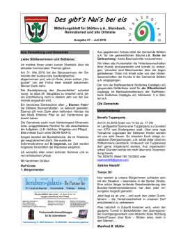 Ausgabe 47 - Stötten am Auerberg