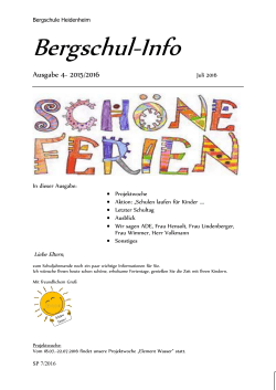 Bergschul-Info - Bergschule Heidenheim