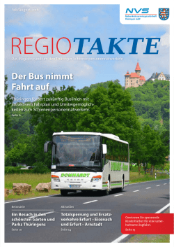 Der Bus nimmt Fahrt auf - Nahverkehrsservicegesellschaft