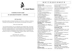 07.08.-14.08 - St. Josef Moers