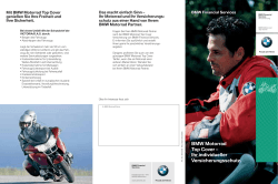 BMW Motorrad Top Cover – Ihr individueller Versicherungsschutz.