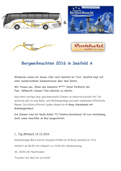 Bergweihnachten 2016 in Seefeld A - Kleibenzett`l