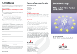 DIvB Workshop 2016