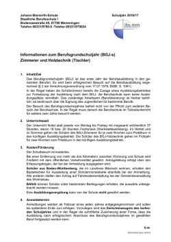 Informationen zum BGJ  - Johann-Bierwirth