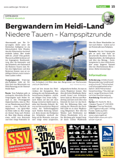 Bergwandern im Heidi-Land