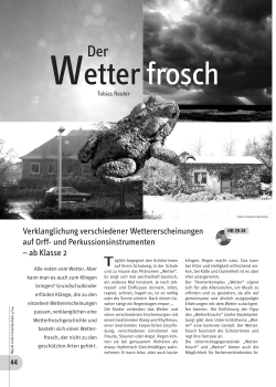 Reuter: Der Wetterfrosch