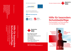 Hilfe f&uuml;r besonders Schutzbed&uuml;rftige. Hilfe f&uuml;r besonders
