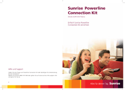 Sunrise Powerline Connection Kit