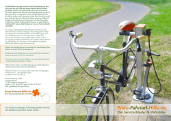 Erste-Fahrrad-Hilfe der Fahrradserviceständer