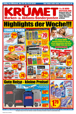 Gute Reise - kleine Preise!