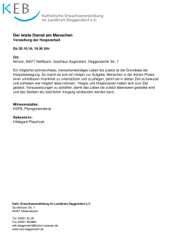 Drucken  - Katholische Erwachsenenbildung Deggendorf e. V.