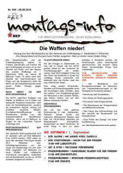 Die Waffen nieder!