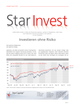 Investieren ohne Risiko - MMD