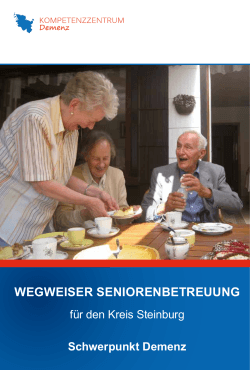 wegweiser seniorenbetreuung - Kompetenzzentrum Demenz