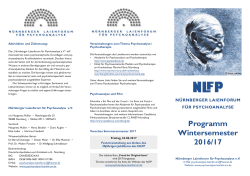 Programm - Nürnberger Laienforum für Psychoanalyse eV
