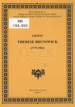 Gräfin Therese Brunswick