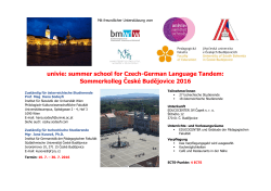 summer school for Czech-German Language