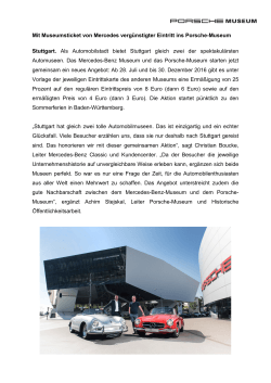 Gemeinsame Aktion mit dem Mercedes-Benz Museum