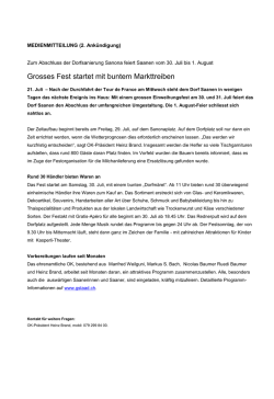 Grosses Fest startet mit buntem Markttreiben