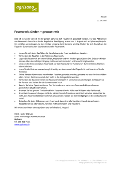 Feuerwerk z&uuml;nden &ndash; gewusst wie
