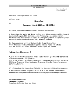 Info - in Ellerhoop
