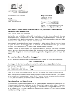 Neue Mensa &bdquo;Lecker-Halde&ldquo; im Schulzentrum S&uuml;d/Grauhalde