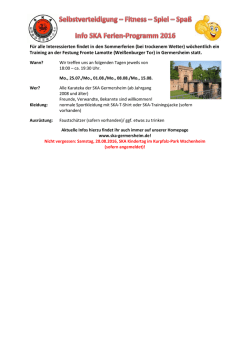 Info-Ferienprogramm