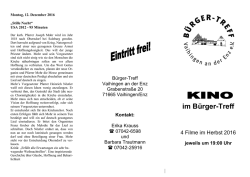 lesen... - Bürger-Treff Vaihingen an der Enz