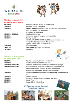 Kinderprogramm 1.