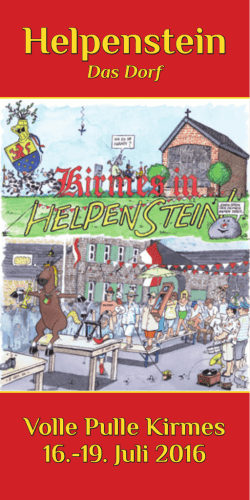 Helpenstein Kirmes Broschuere 2016