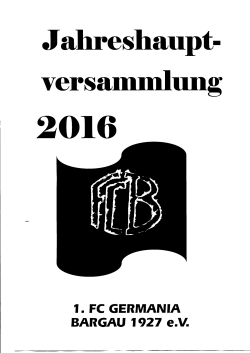 Jahresberichtsheft 2016