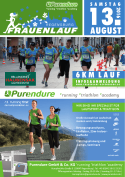 3. Purendure Frauenlauf - LG TELIS FINANZ Regensburg