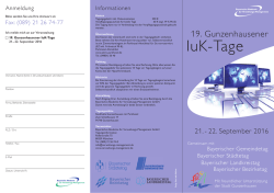 IuK-Tage - Bayerischer Bezirketag