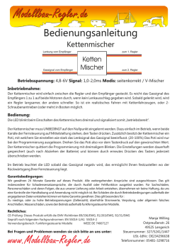 Anleitung Kettenmischer - Modellbau