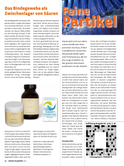 Feine Partikel - mediapress.ch