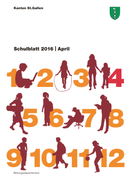 Schulblatt 2016 | April